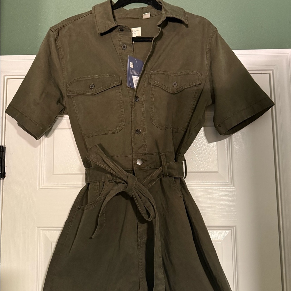 Universal Thread Olive Belted Jumpsuit